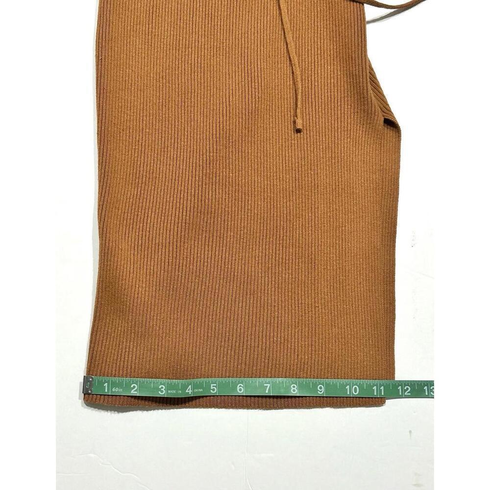Almost Famous Burnt Orange Fall Long Sleeve Wrap Dress size M knit - Picture 9 of 15